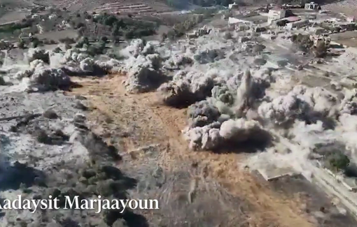 Thumbnail preview image for the video titled: The villages demolitions clearing Israel’s ‘first belt’ in Lebanon : Odaisseh, Aitaroun, Aadaysit, Marjaayoum