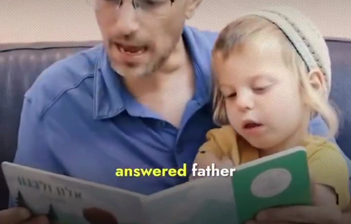 Thumbnail preview image for the video titled: Prof. Amos Azaria, author of a book for children, promoting the Jewish settlement in southern Lebanon